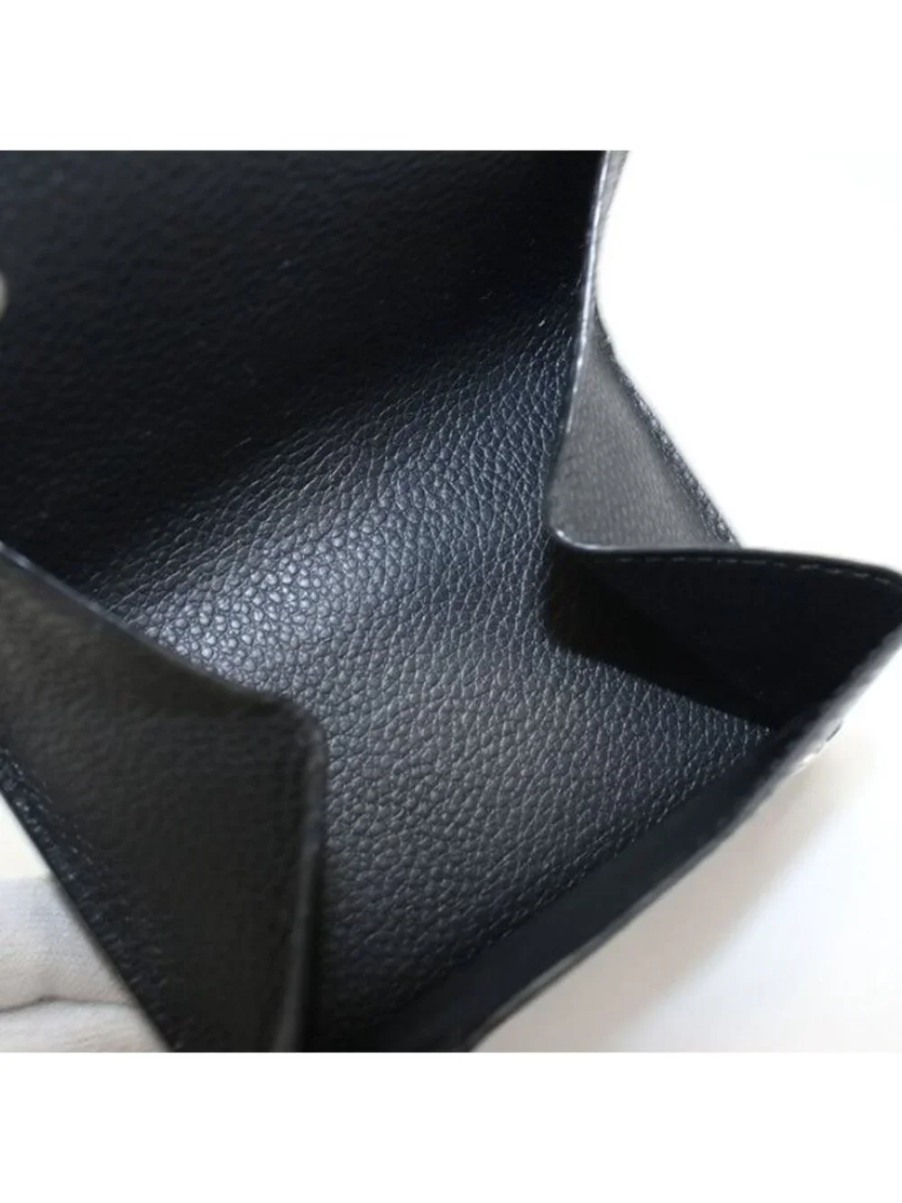 Saint Laurent Origami Tiny Wallet YSL Logo Trifold Calf - Picture 5 of 8